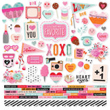 Simple Stories Heart Eyes Cardstock Sticker Sheet