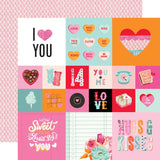 Simple Stories Heart Eyes 2x2/4x4 Elements Patterned Paper