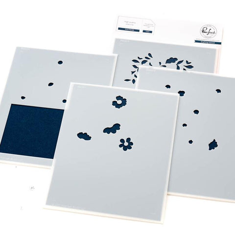 Pinkfresh Studio Arch Florals Stencil Set