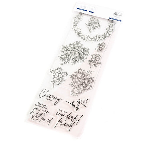 Pinkfresh Studio Rainbow Daisies Stamp Set