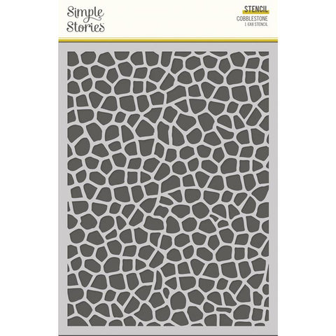 Simple Stories Flea Market Cobblestone 6x8 Stencil