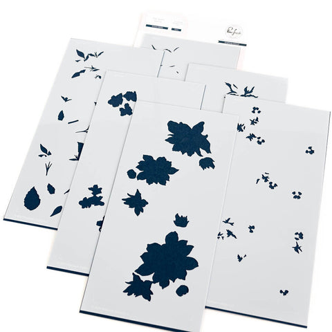 Pinkfresh Studio Artistic Dahlia Stencil Set