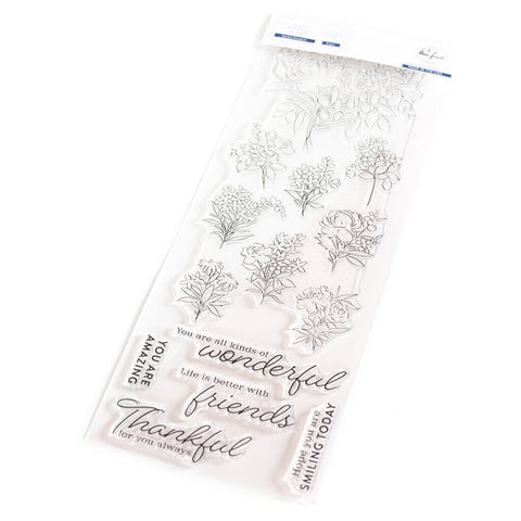 Pinkfresh Studio Garden Bouquet Stamp Set