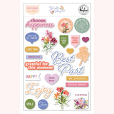 Pinkfresh Studio Garden Bouquet Puffy Sticker Embellishments