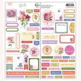 Pinkfresh Studio Garden Bouquet Cardstock Sticker Embellishments