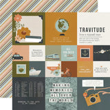 Simple Stories Here + There 2x2 / 4x4 Elements Patterned Paper
