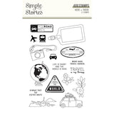 Simple Stories Here + There Photopolymer Clear Stamp Set