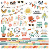 Simple Stories Boho Sunshine Cardstock Sticker Sheet