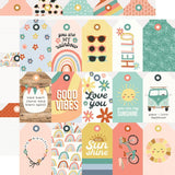 Simple Stories Boho Sunshine Tag Elements Patterned Paper