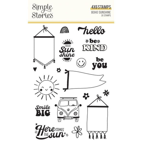 Simple Stories Boho Sunshine Photopolymer Stamp Set