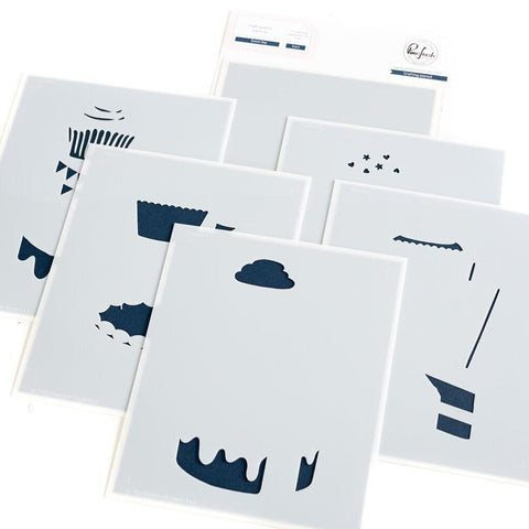 Pinkfresh Studio Sweet Day Stencil Set