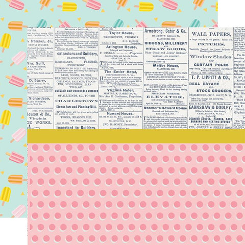 Simple Stories Retro Summer Lazy Days Patterned Paper