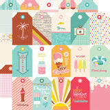 Simple Stories Retro Summer Tag Elements Patterned Paper