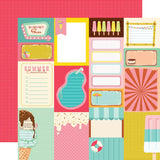 Simple Stories Retro Summer Journal Elements Patterned Paper