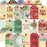 Simple Stories Simple Vintage Berry Fields Tag Elements Patterned Paper