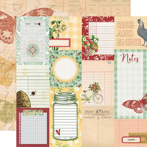 Simple Stories Simple Vintage Berry Fields Journal Elements Patterned Paper