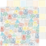 Pinkfresh Studio Tourist Mode Going Places Patterned Paper