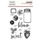 Simple Stories Simple Vintage Berry Fields Photopolymer Clear Stamp Set