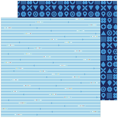 Pinkfresh Studio Tourist Mode Staycation Patterned Paper