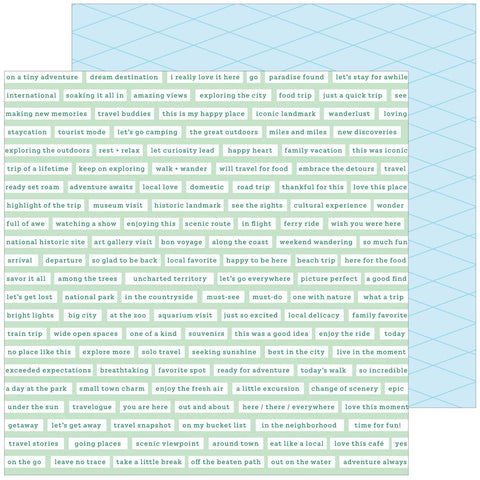 Pinkfresh Studio Tourist Mode Sightseeing Patterned Paper