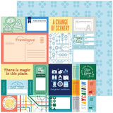 Pinkfresh Studio Tourist Mode Happy Place Patterned Paper