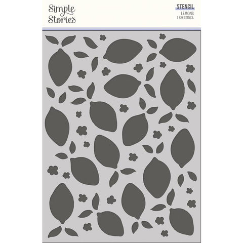 Simple Stories The Little Things Lemons 6x8 Stencil
