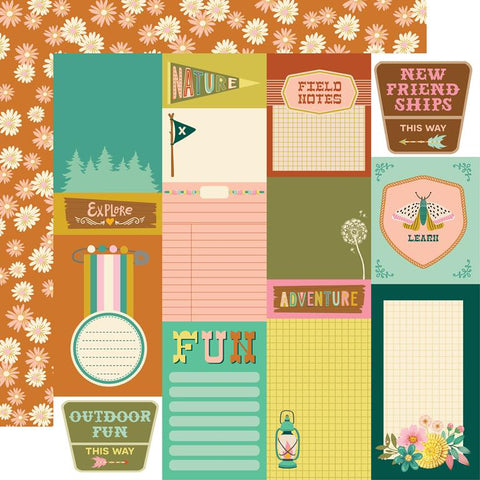 Simple Stories Trail Mix Journal Elements Patterned Paper