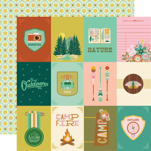Simple Stories Trail Mix 3x4 Elements Patterned Paper