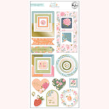 Pinkfresh Studio Lovely Blooms Chipboard Sticker Embellishments