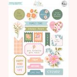 Pinkfresh Studio Lovely Blooms Fabric Sticker Embellishments