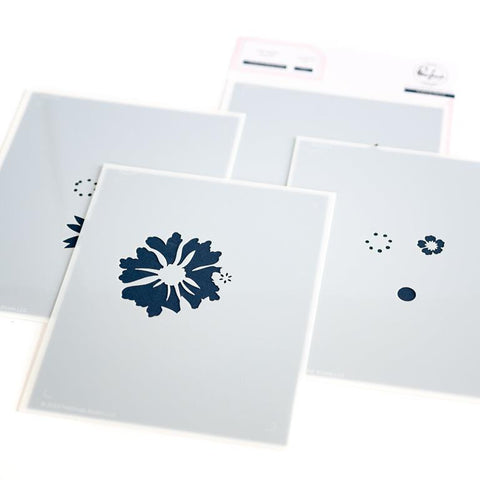 Pinkfresh Studio Thanks For Being There Stencil Set