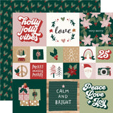 Simple Stories Boho Christmas 2x2 / 4x4 Elements Patterned Paper