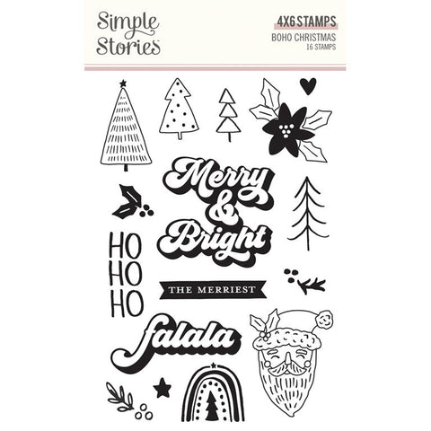 Simple Stories Boho Christmas Photopolymer Stamp Set