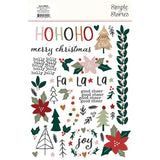 Simple Stories Boho Christmas Rub On Embellishments
