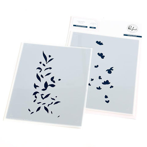 Pinkfresh Studio Humbled & Grateful Stencil Set