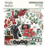 Simple Stories Simple Vintage 'Tis The Season Chipboard Cluster Embellishments