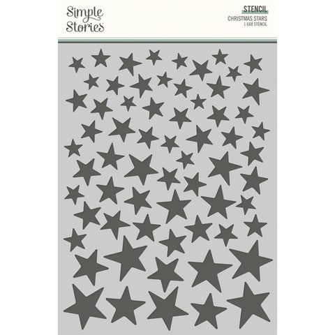 Simple Stories Simple Vintage 'Tis The Season  Christmas Stars 6x8 Stencil