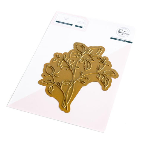 Pinkfresh Studio Delicate Rosebuds Hot Foil Plate