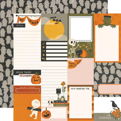 Simple Stories FaBOOlous Journal Elements Patterned Paper
