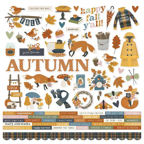 Simple Stories Acorn Lane Cardstock Sticker Sheet