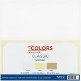 My Colors Cardstock 12x12 Cardstock Assortment Pack Classic Collection Neutral Cardstock (30Pack)