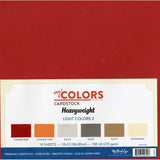 My Colors Cardstock 12x12 Cardstock Assortment Pack Heavyweight Collection Light Colors 2 Cardstock (18 Pack)