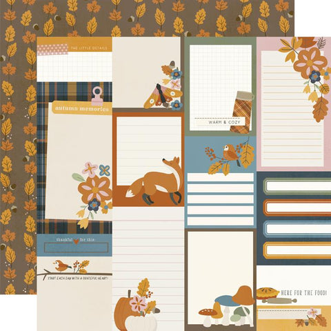 Simple Stories Acorn Lane Journal Elements Patterned Paper