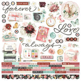 Simple Stories Simple Vintage Love Story Cardstock Sticker Sheet