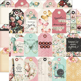 Simple Stories Simple Vintage Love Story Tag Elements Patterned Paper