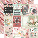 Simple Stories Simple Vintage Love Story 3x4 Elements Patterned Paper