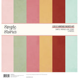 Simple Stories Simple Vintage Love Story 12x12 Vintage Basics Kit