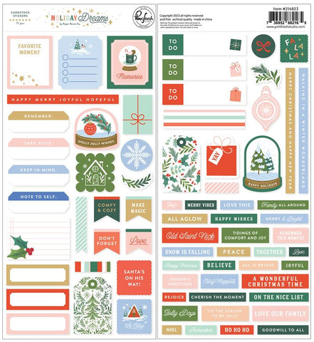 Pinkfresh Studio Holiday Dreams Cardstock Sticker Embellishments