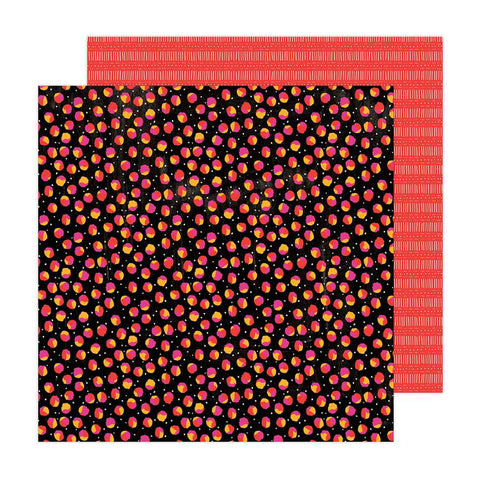 American Crafts Amy Tangerine Brave and Bold Scattered Spots Patterned Paper