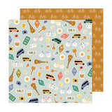 American Crafts Jen Hadfield Live and Let Grow  Bumper Sticker Patterned Paper